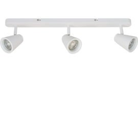 ZOOM(SG)LED WHITE 3 BAR GU10 SPOT - Lightingplus