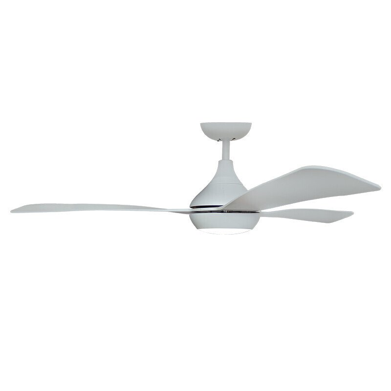 CARRARA.52 DC CEILING FAN WHITE C/W LED LIGHT KIT(CCT) - Lightingplus