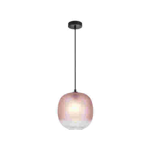 REEF FROSTED MAGENTA GLASS 24CM 1 LIGHT PENDANT