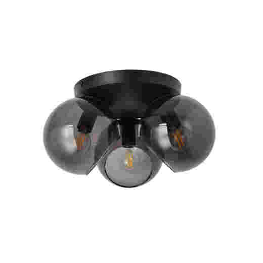 SENA MATT BLACK/SMOKE GLASS 3 LIGHT CTC