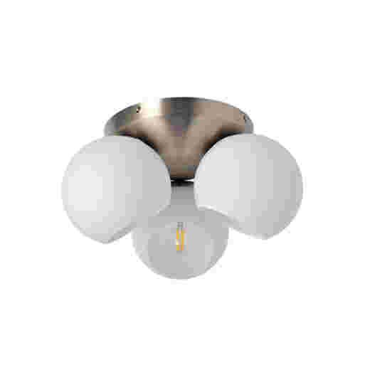 SENA BRUSHED CHROME/OPAL GLASS 3 LIGHT CTC PENDANT