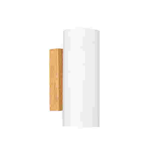 CANUDO ASH WOOD LOOK/OPAL GLASS 2 LIGHT WALL LIGHT