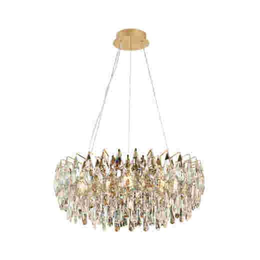 LAGUNA ROSE GOLD 65CM 8 LIGHT CHANDELIER