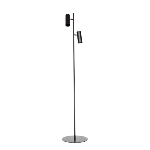 RENO BLACK 2 LIGHT FLOOR LAMP