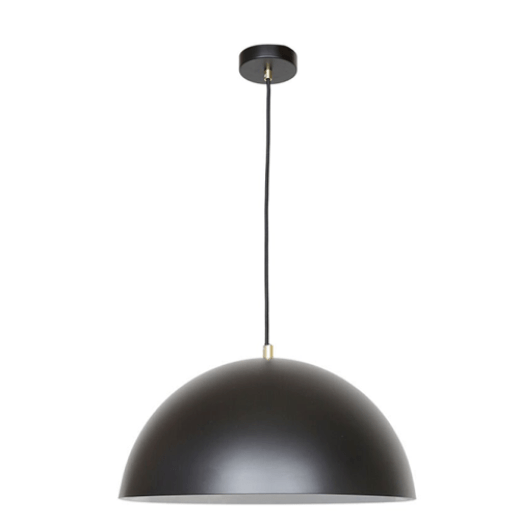 TRIBECA MATT BLACK/BRUSHED BRASS 50CM 1 LIGHT PENDANT