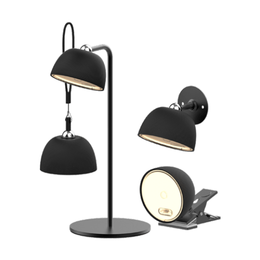 VERSA 3.3W 3000K BLACK 4 IN 1 LED BATTERY TABLE LAMP