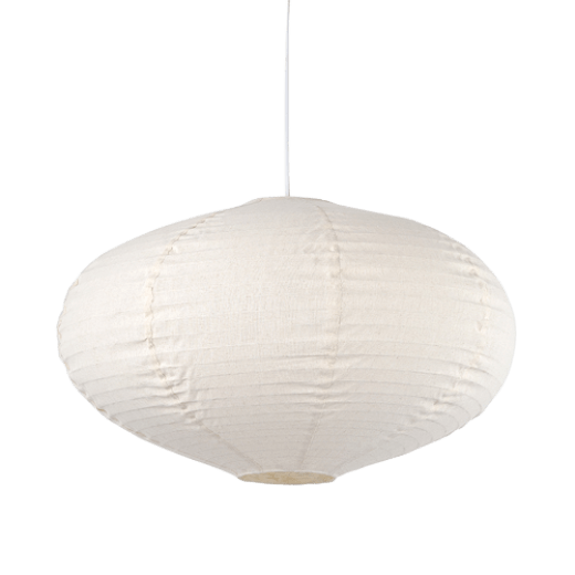 NARA IVORY LINEN 80CM OVAL SHADE