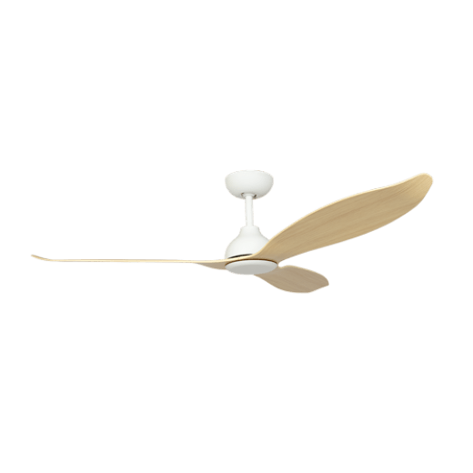 VALENCIA 24V MOTOR WHITE/ASH WOOD LOOK 130CM DC CEILING FAN