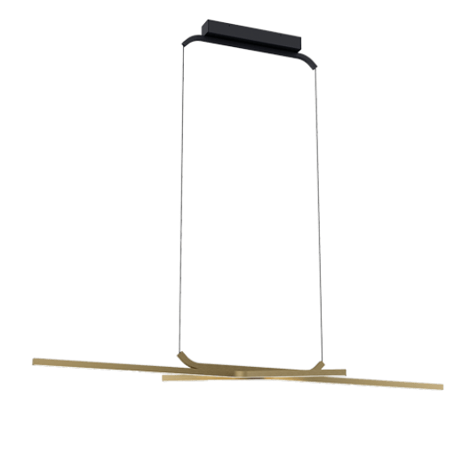 NEXUS 43W 3000K BRUSHED BRASS 120CM LED PENDANT