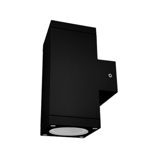 KUBE.2 IP65 BLACK UP/DOWN EXTERIOR WALL LIGHT