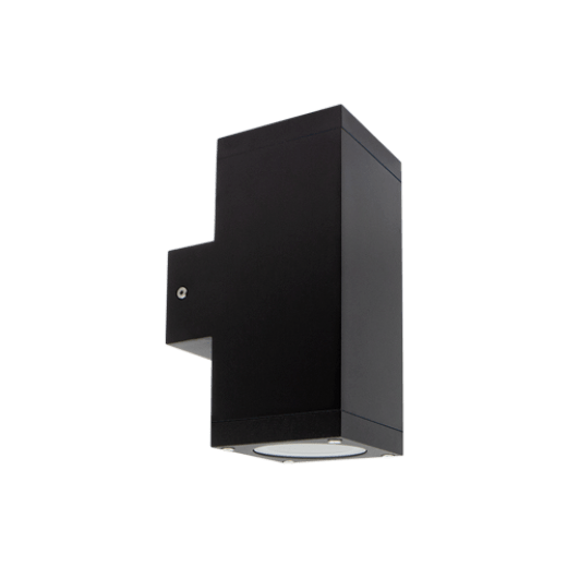 KUBE.2 IP65 BLACK UP/DOWN EXTERIOR WALL LIGHT