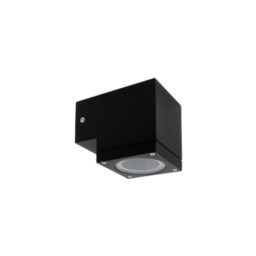 KUBE.2 IP65 BLACK 1 LIGHT EXTERIOR WALL LIGHT