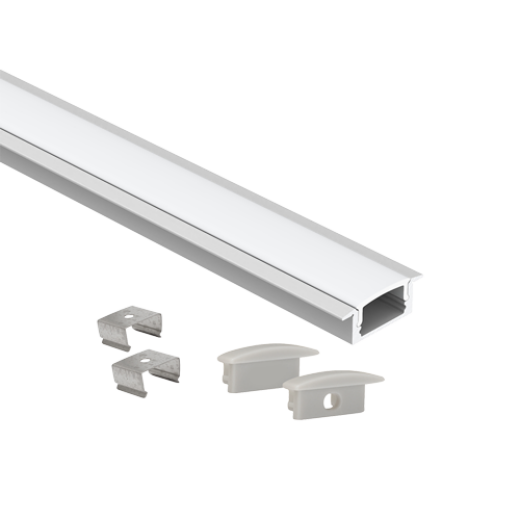 EDGE 2M LED RECESSED MOUNTED ALUMINIUM CHANNEL