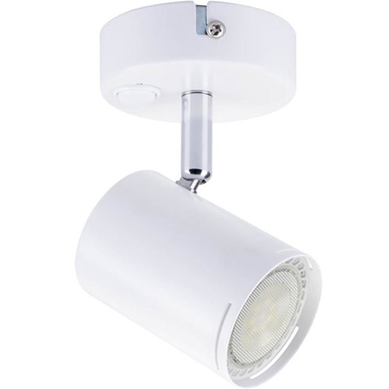 BARIL M/WHITE 7W LED 1LT SPOT(switched) - Lightingplus