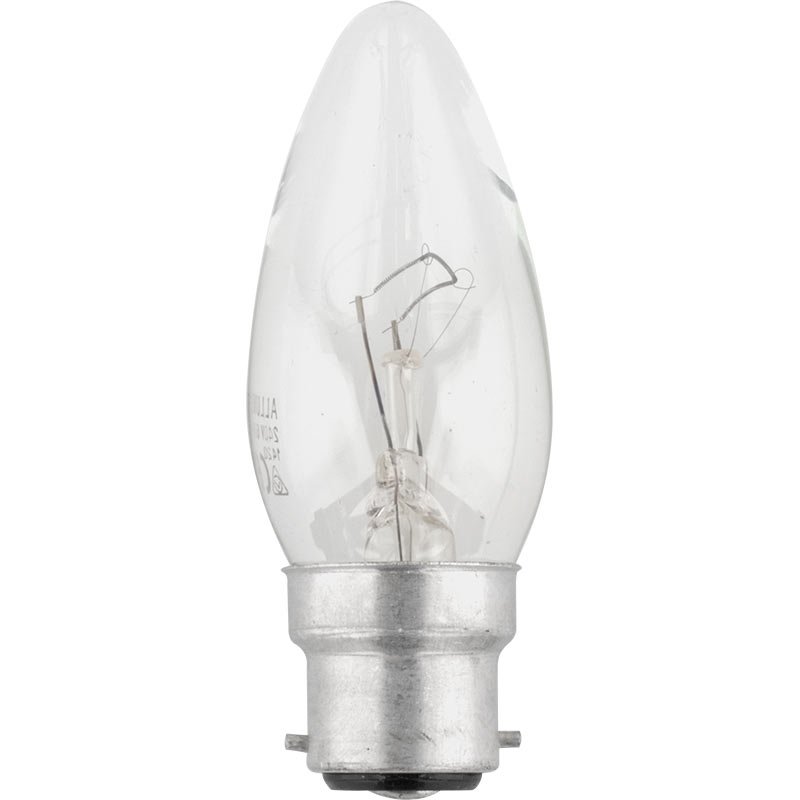 Small bayonet store candle bulbs