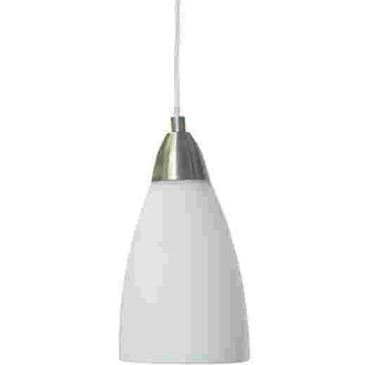 JAGA BRUSHED CHROME/OPAL PENDANT