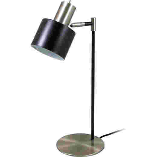 ARI BLACK/BRUSHED CHROME DESK LAMP