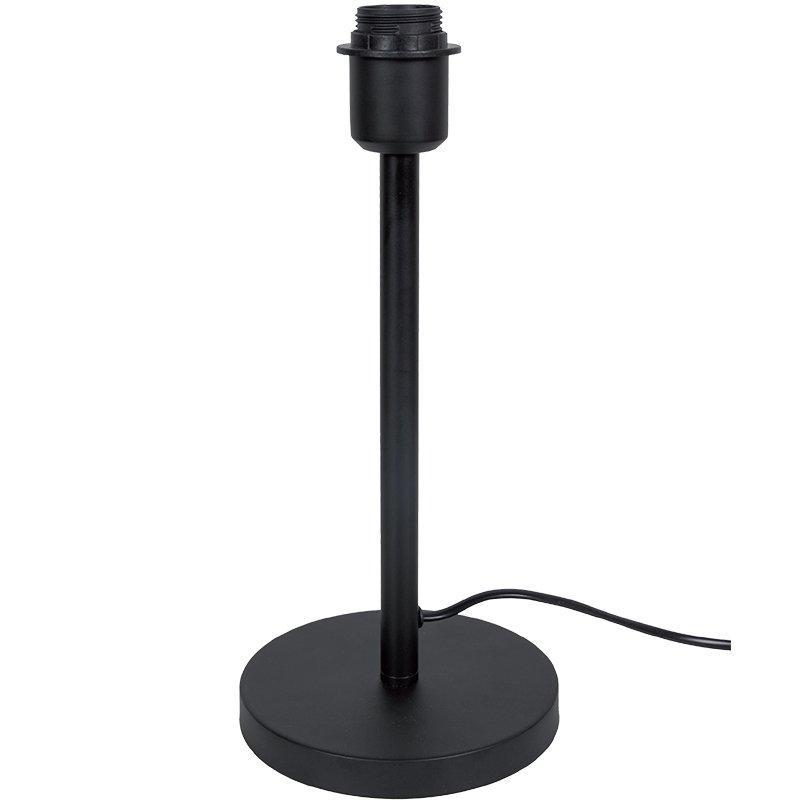 SPOKE 35 MATT BLACK TABLE LAMP BASE - Lightingplus