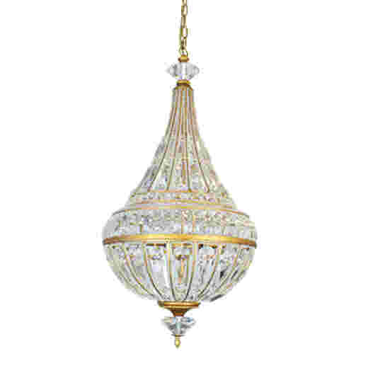 MUSCAT ANTIQUE GOLD 42CM 6 LIGHT CHANDELIER