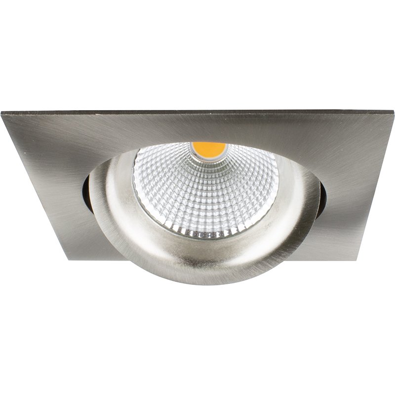 JUNISTAR LUX SQ 10W BR.STEEL LED DOWNLIGHT(2700K) - Lightingplus