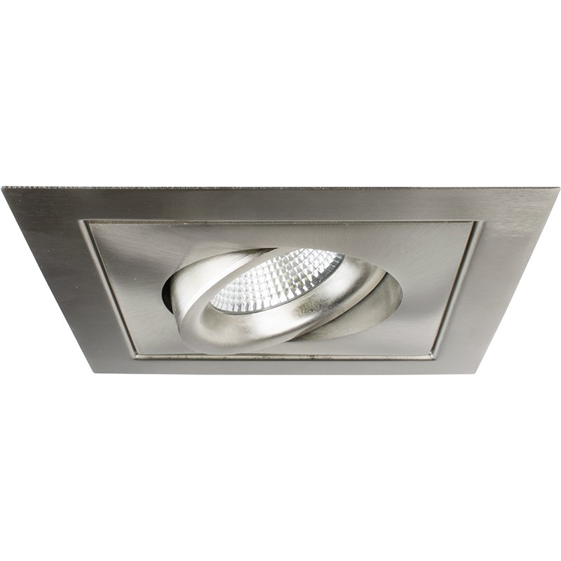 JUNISTAR LUX SQ 10W BR.STEEL LED DOWNLIGHT(2700K) - Lightingplus