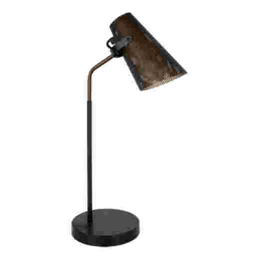 PERFO AGED BRASS/BLACK DESK LAMP