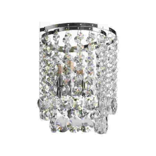 ODESSA CHROME/CRYSTAL WALL LIGHT