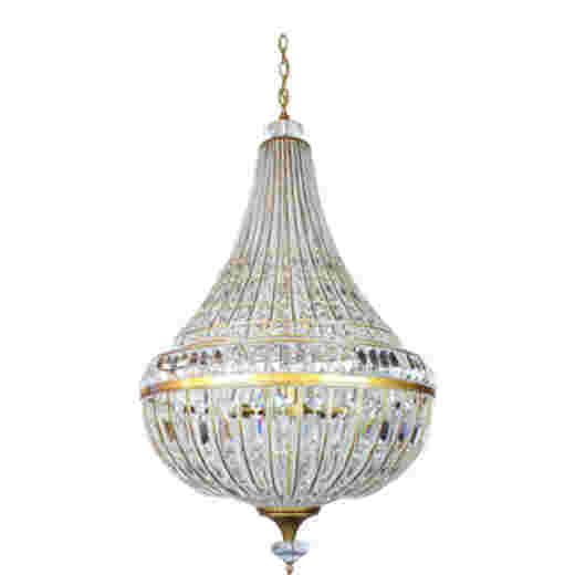 MUSCAT ANTIQUE GOLD 79CM 12 LIGHT CHANDELIER