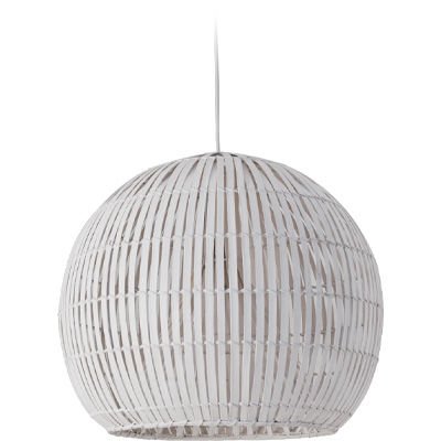 Satori 36 White Cane 1lt Pendant Lightingplus